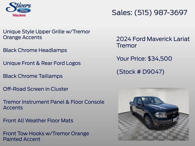 Certified 2024 Ford Maverick Tremor w/ Tremor Off-Road Package AWD/4WD image 34