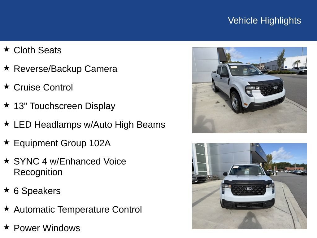 Certified 2025 Ford Maverick XL w/ Equipment Group 102A AWD/4WD image 28