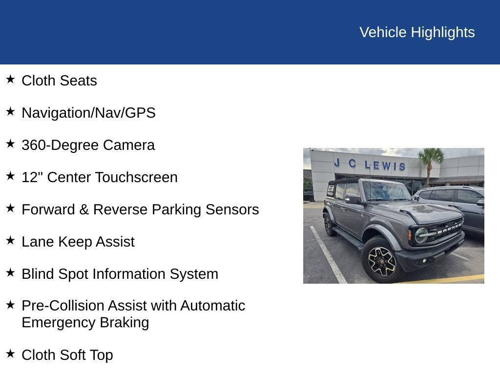Certified 2023 Ford Bronco Outer Banks AWD/4WD image 11