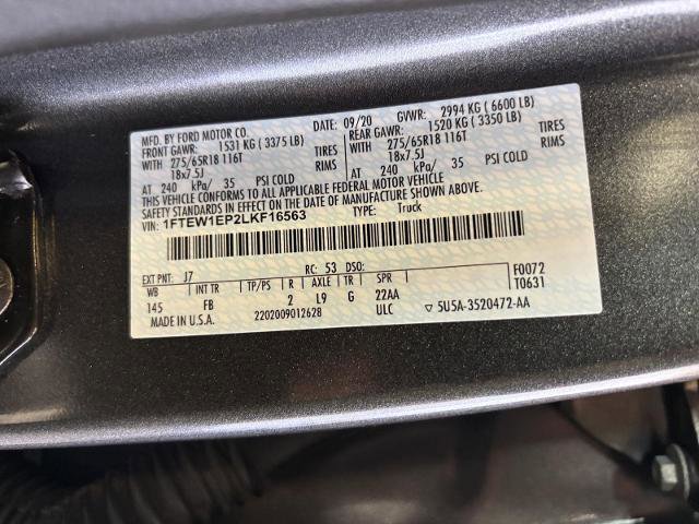 Certified 2020 Ford F150 XLT w/ Equipment Group 302A Luxury image 29