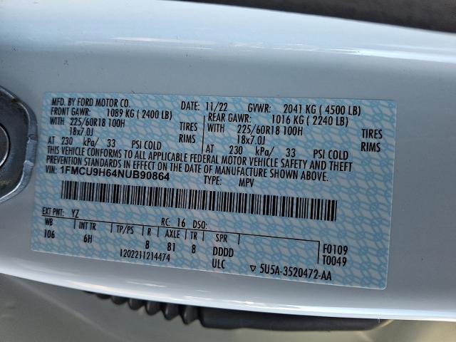 Certified 2022 Ford Escape SEL image 26