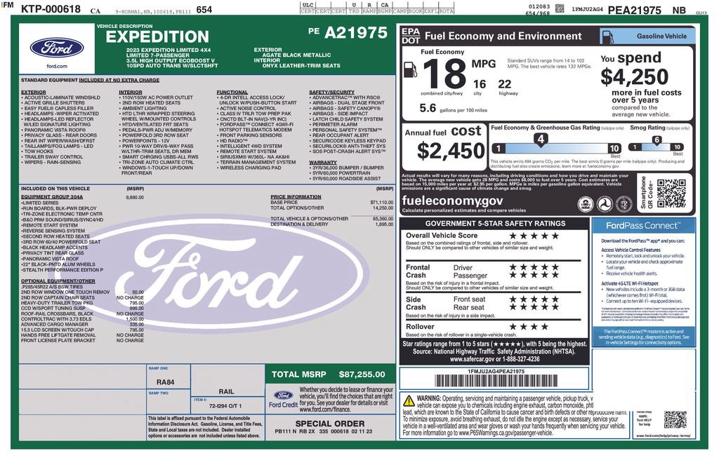 Certified 2023 Ford Expedition Limited AWD/4WD image 3
