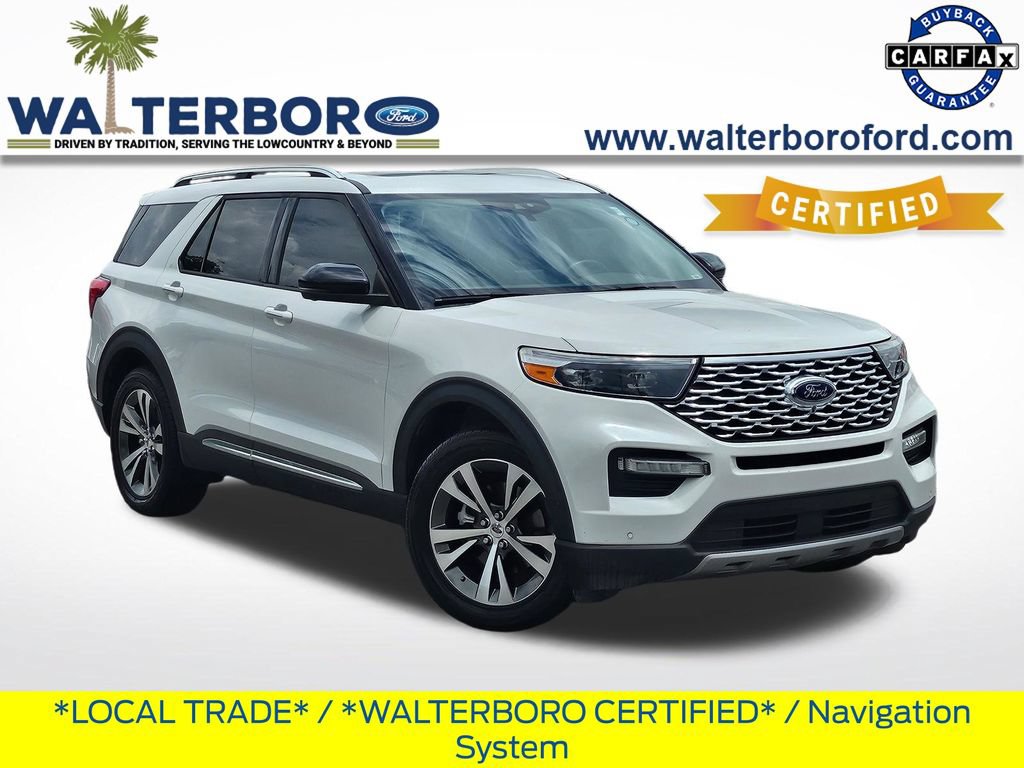 Certified 2020 Ford Explorer Platinum w/ Premium Technology Package AWD/4WD 360° Tour