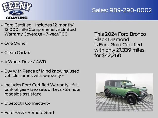 Certified 2024 Ford Bronco Black Diamond image 12