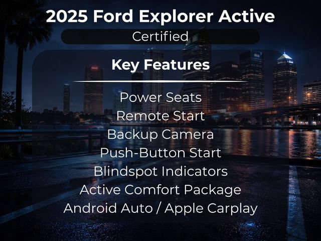 Certified 2025 Ford Explorer Active w/ Active Comfort Package RWD image 13