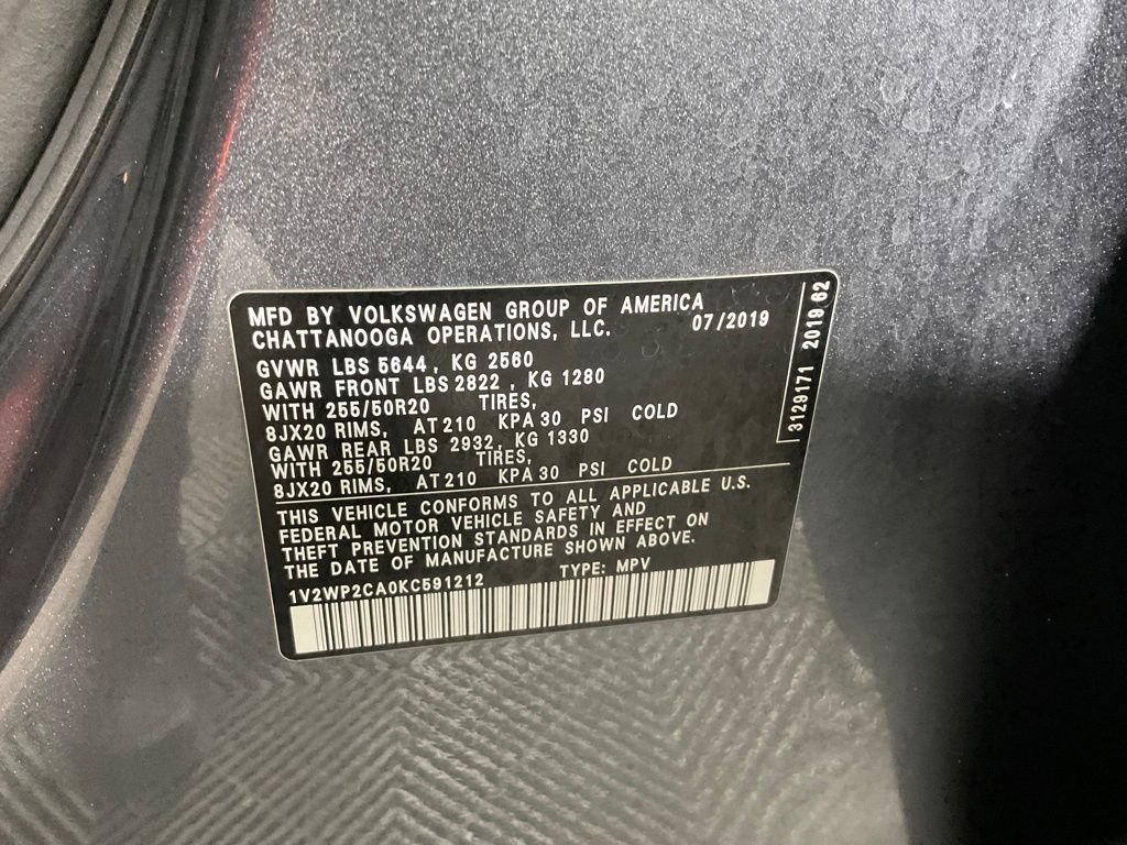 Used 2019 Volkswagen Atlas SE FWD image 25