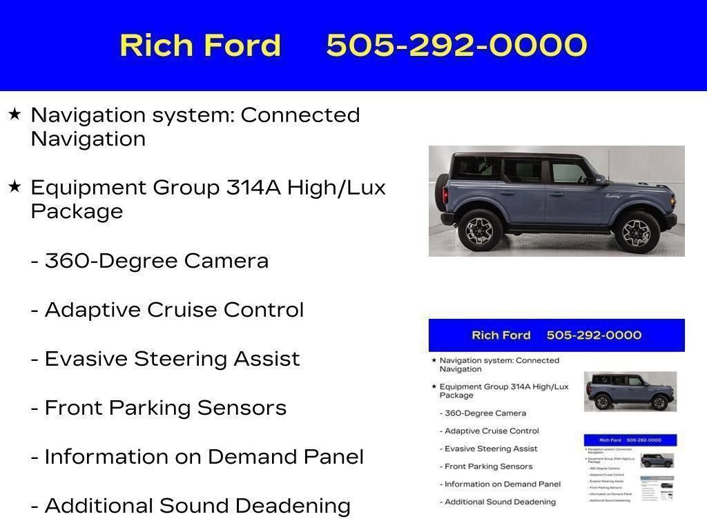 Certified 2024 Ford Bronco Outer Banks AWD/4WD image 11