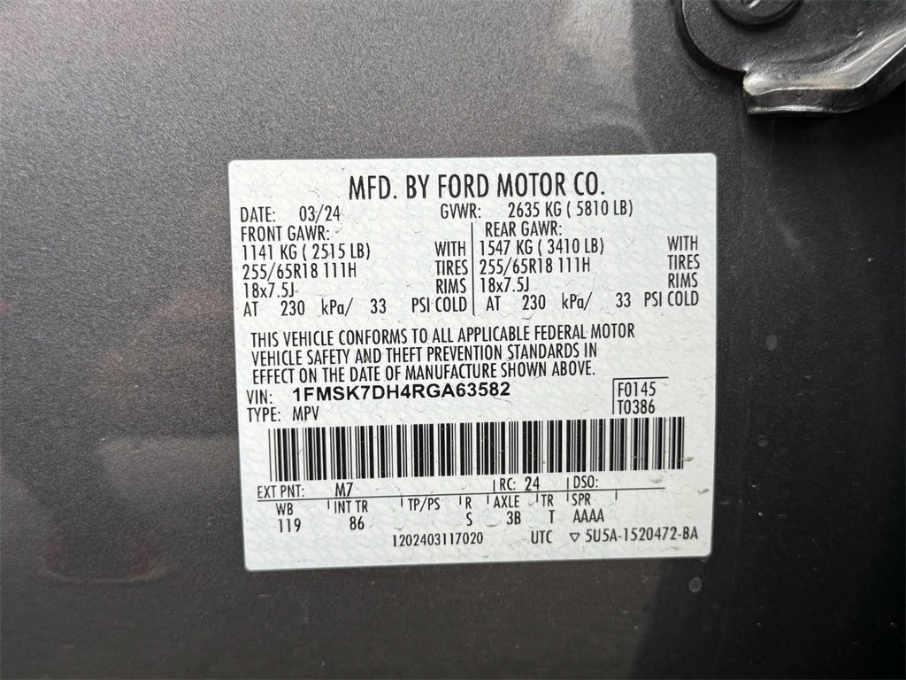 Certified 2024 Ford Explorer XLT image 43