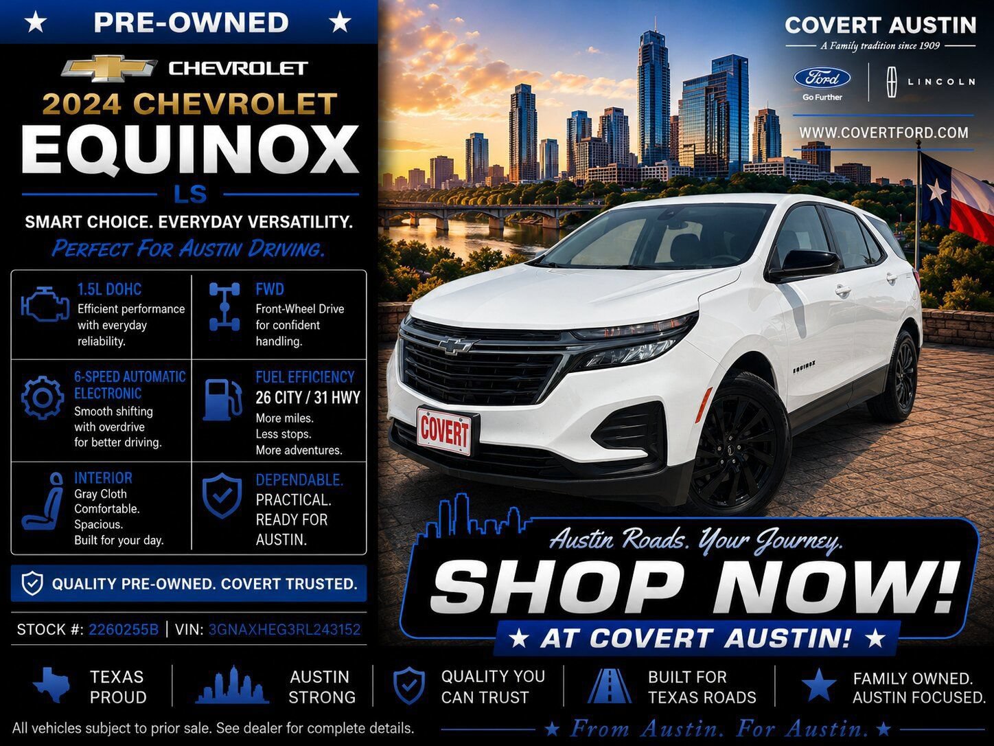 Used 2024 Chevrolet Equinox LS w/ LS Convenience Package FWD image 1