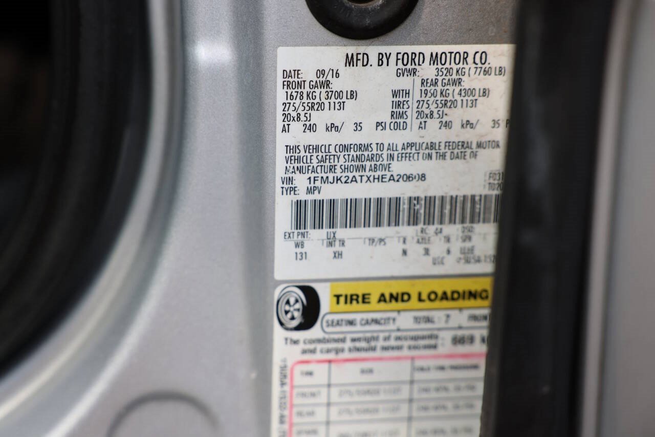 Certified 2017 Ford Expedition EL Limited w/ Equipment Group 301A image 51