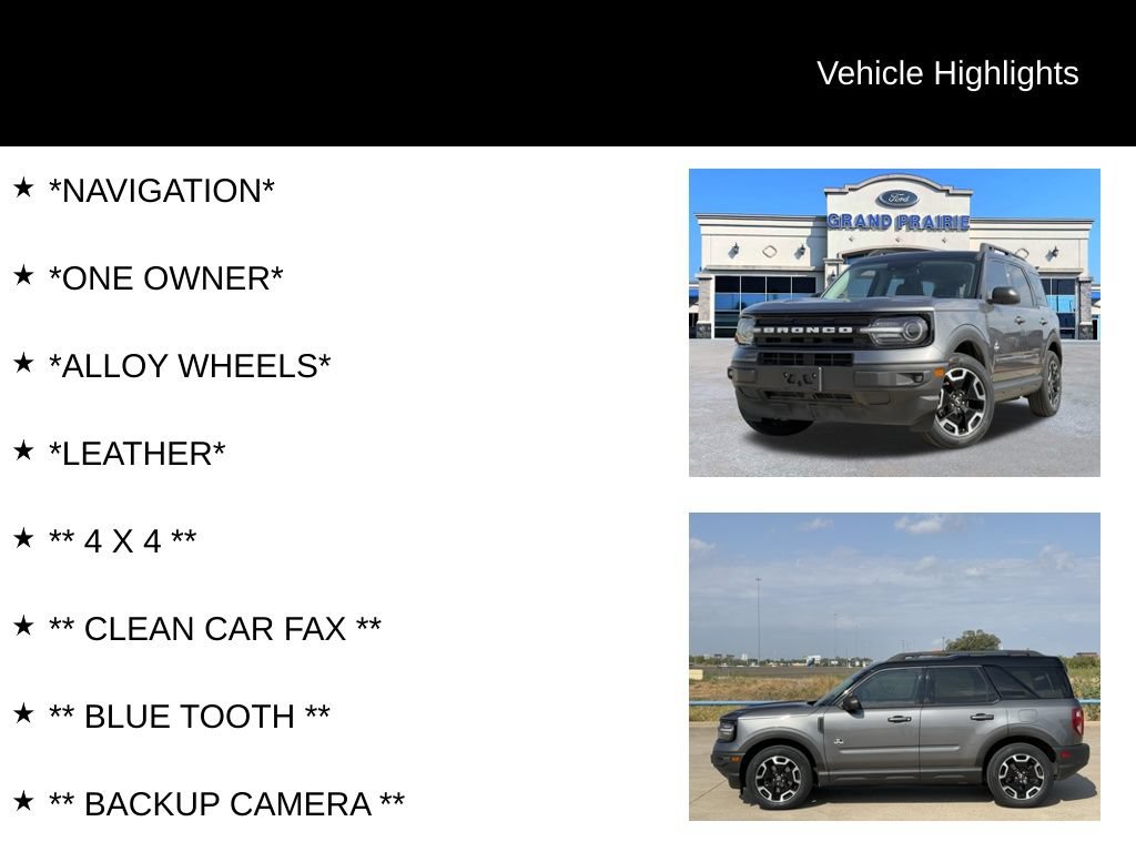 Certified 2022 Ford Bronco Sport Outer Banks w/ Tech Package AWD/4WD image 4
