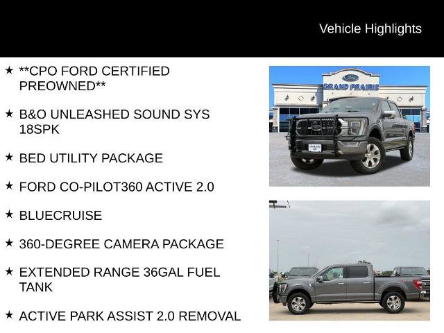 Certified 2022 Ford F150 Platinum w/ Equipment Group 701A High AWD/4WD image 5