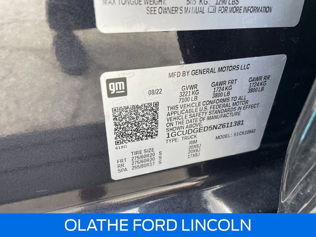 Used 2022 Chevrolet Silverado 1500 LTZ image 15