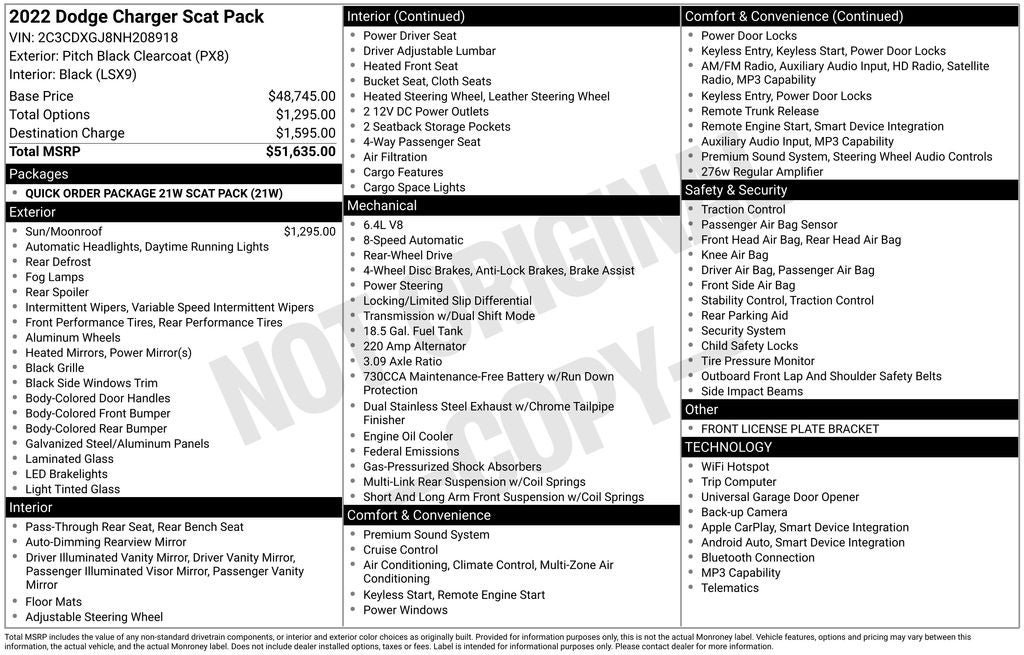 Used 2022 Dodge Charger Scat Pack RWD image 37