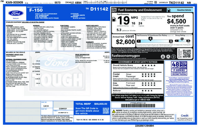 Certified 2026 Ford F150 Lariat w/ FX4 Off-Road Package