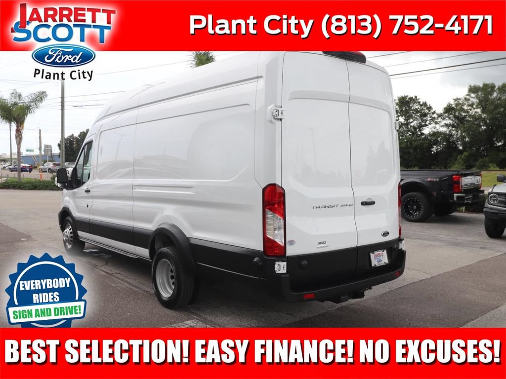 Certified 2025 Ford Transit 350 148 High Roof Extended DRW w/ Interior Upgrade Package AWD/4WD image 1