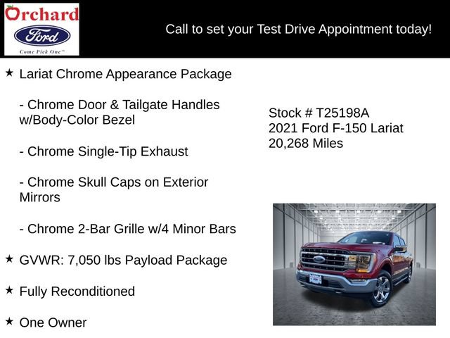 Certified 2021 Ford F150 Lariat w/ Equipment Group 502A High AWD/4WD image 25