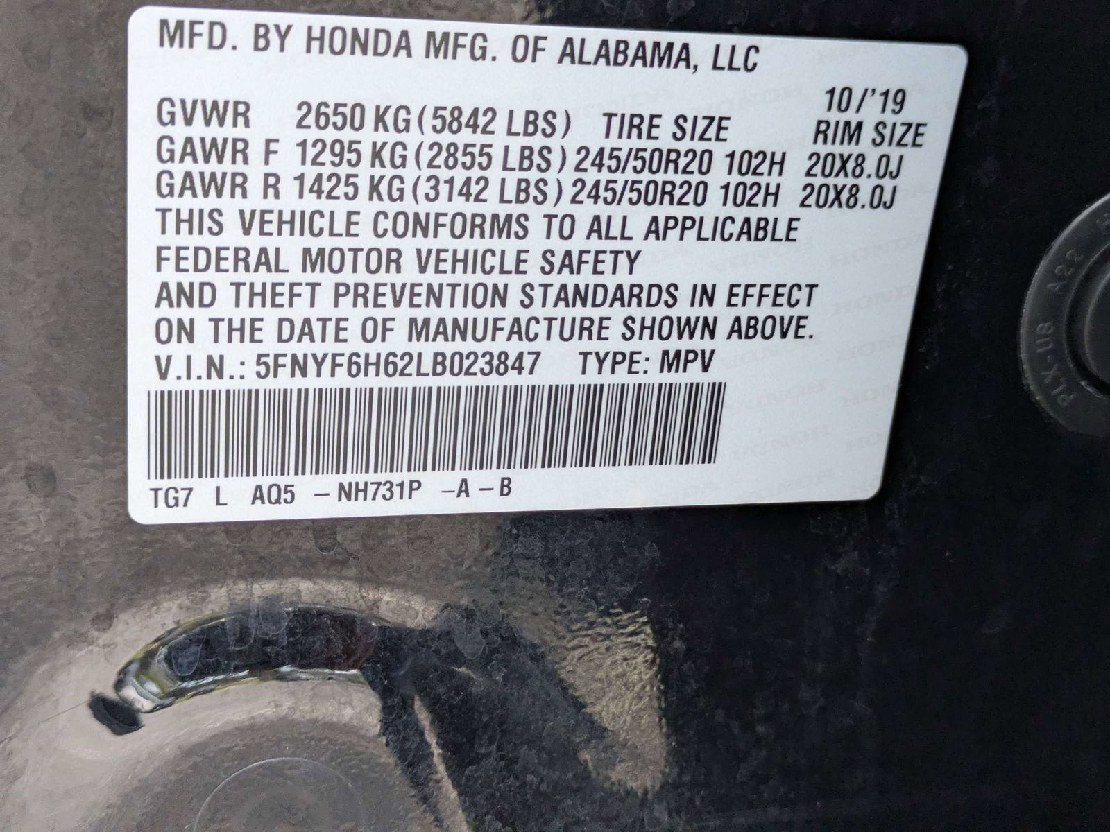 Used 2020 Honda Pilot Touring image 16