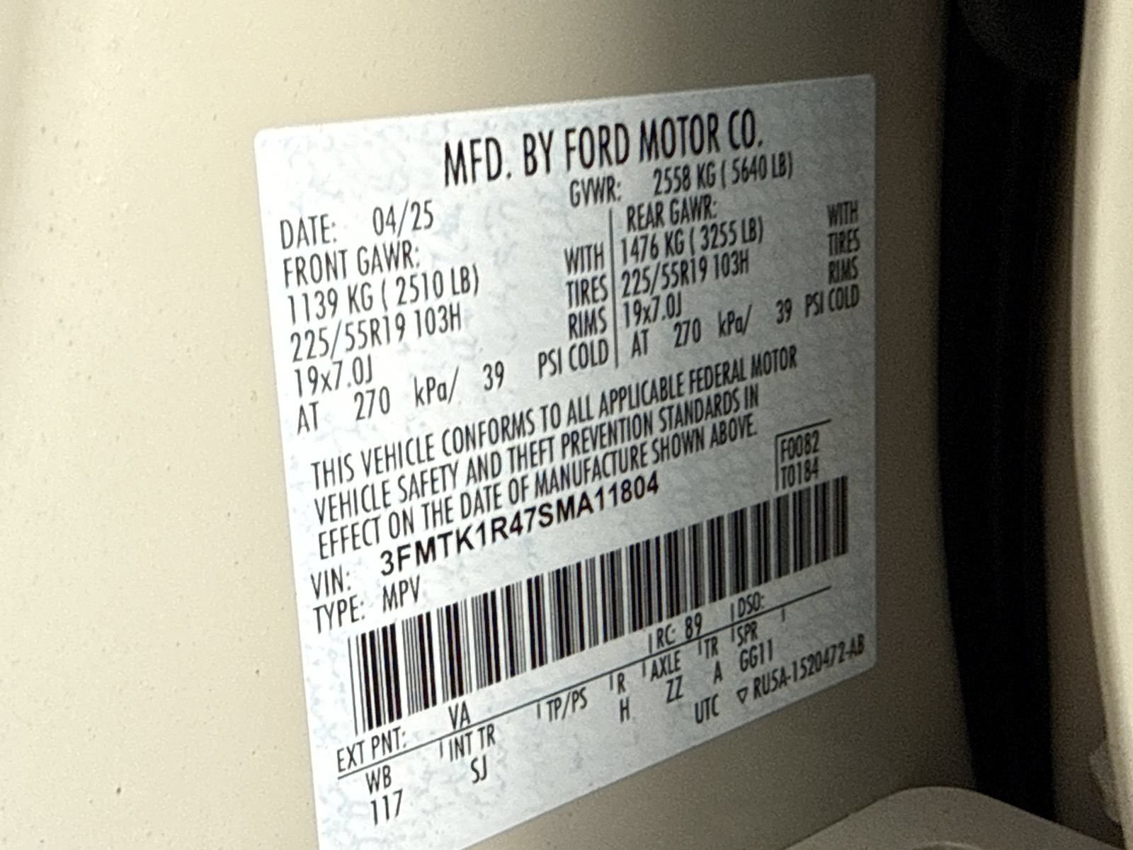 Certified 2025 Ford Mustang Mach-E Select RWD image 40