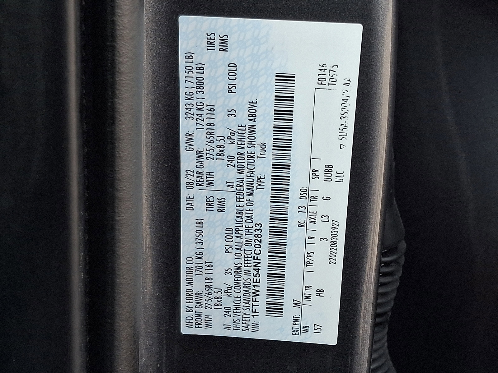 Certified 2022 Ford F150 Lariat w/ Equipment Group 502A High image 27