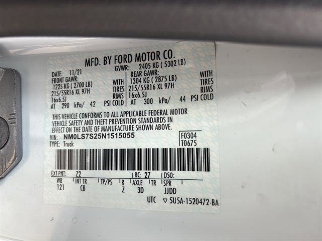 Certified 2022 Ford Transit Connect XL FWD image 20