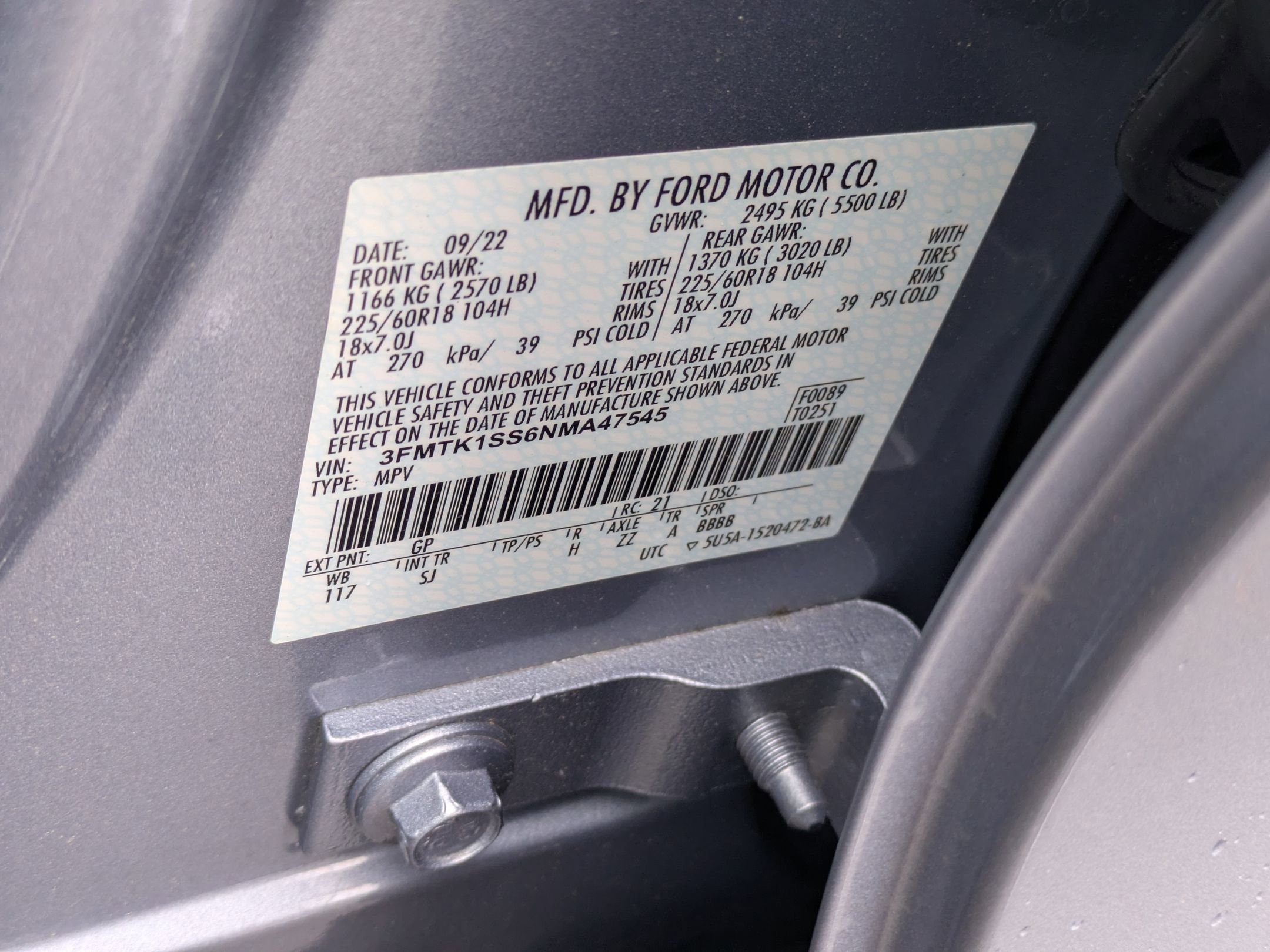 Certified 2022 Ford Mustang Mach-E Select AWD/4WD image 41
