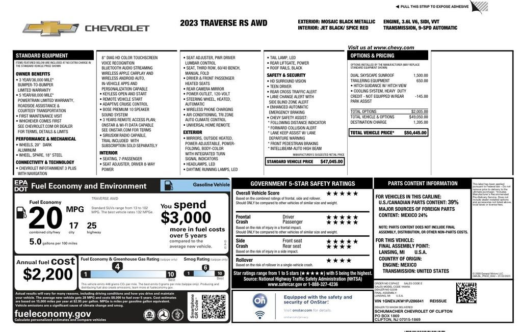 Used 2023 Chevrolet Traverse RS image 6