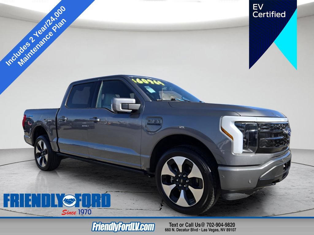 Certified 2023 Ford F150 Lightning Platinum