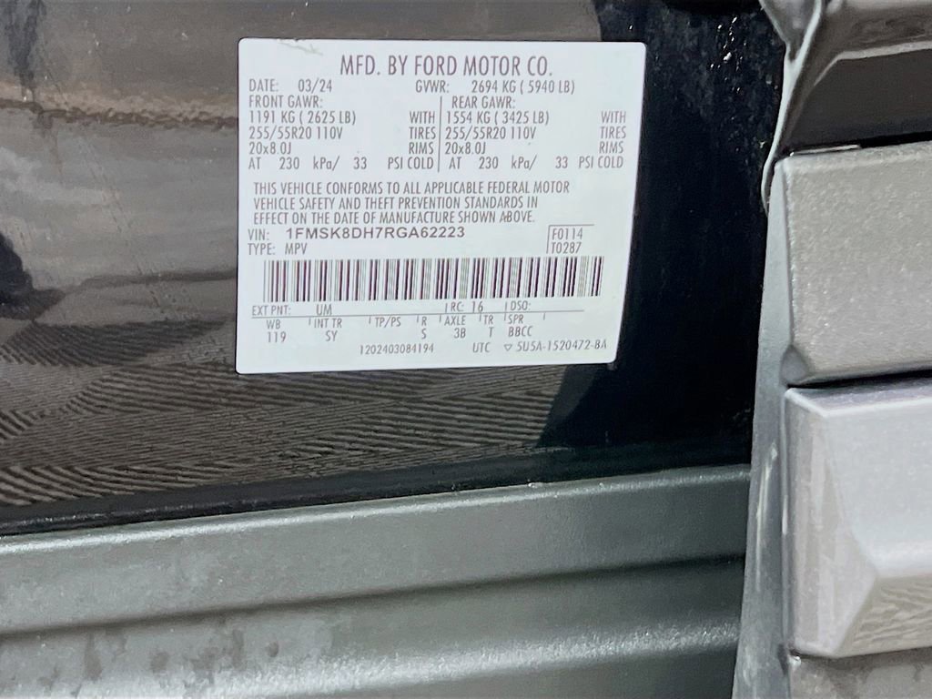 Certified 2024 Ford Explorer XLT w/ Equipment Group 202A image 38