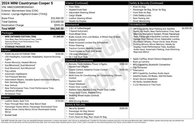 Used 2024 MINI Cooper Countryman S w/ Mini Untamed Edition FWD image 47