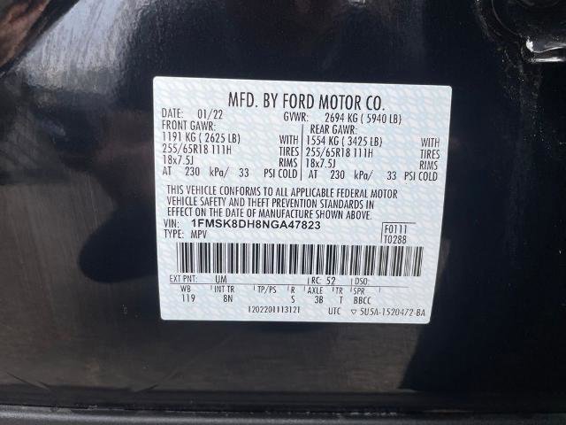Certified 2022 Ford Explorer XLT AWD/4WD image 20