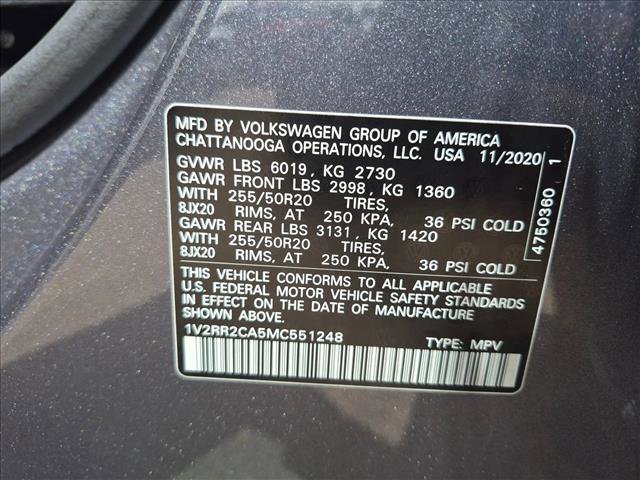 Used 2021 Volkswagen Atlas SE AWD/4WD image 26