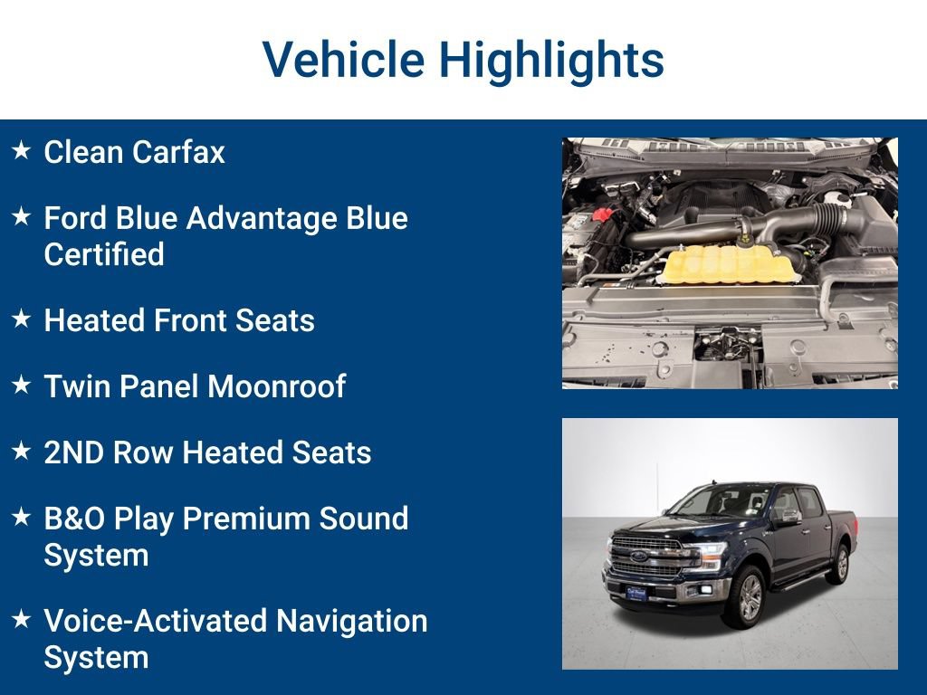 Certified 2018 Ford F150 Lariat w/ Equipment Group 502A Luxury AWD/4WD image 3