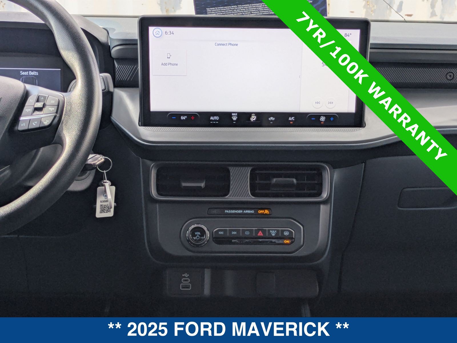 Certified 2025 Ford Maverick XL w/ Equipment Group 102A AWD/4WD image 22