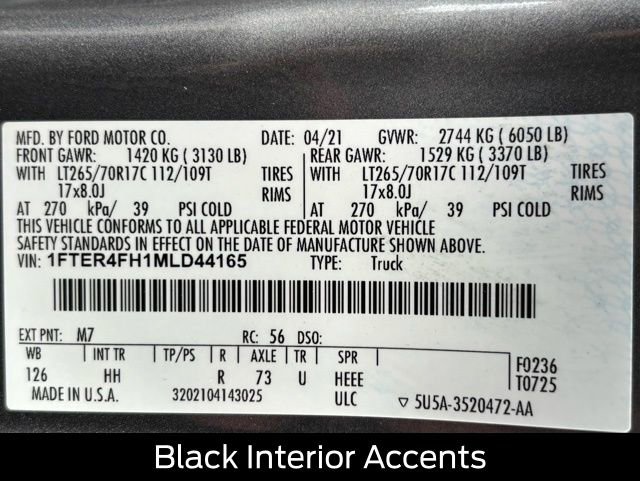 Certified 2021 Ford Ranger Lariat w/ Tremor Off-Road Package image 28