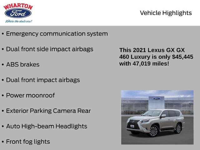 Used 2021 Lexus GX 460 Luxury w/ Off Road Package AWD/4WD image 11