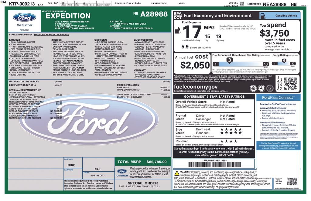 Certified 2022 Ford Expedition Timberline AWD/4WD image 6