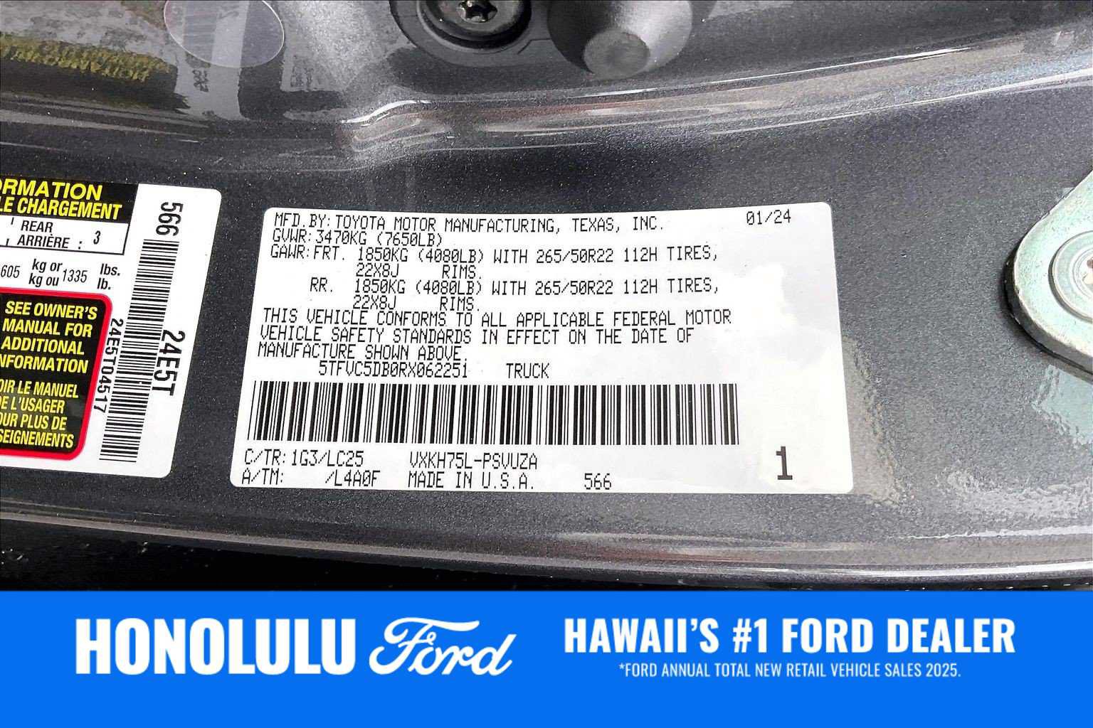 Used 2024 Toyota Tundra Capstone AWD/4WD image 20