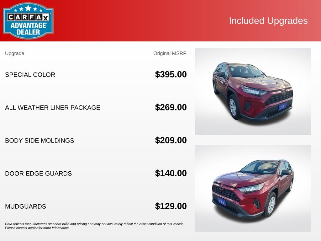 Used 2019 Toyota RAV4 LE w/ All Weather Liner Package AWD/4WD image 13
