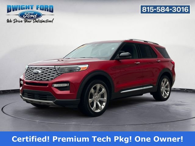 Certified 2020 Ford Explorer Platinum w/ Premium Technology Package AWD/4WD image 1
