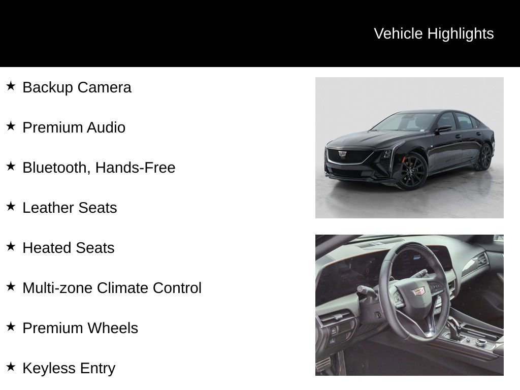 Used 2025 Cadillac CT5 Sport w/ Sun And Sound Package image 11