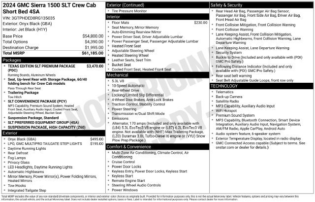 Used 2024 GMC Sierra 1500 SLT RWD image 34