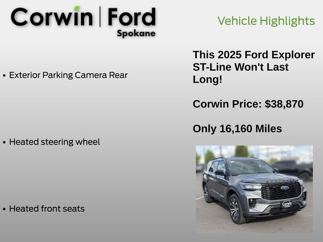 Certified 2025 Ford Explorer ST-Line AWD/4WD image 13