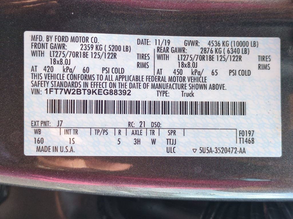 Certified 2019 Ford F250 XL w/ STX Appearance Package AWD/4WD image 27