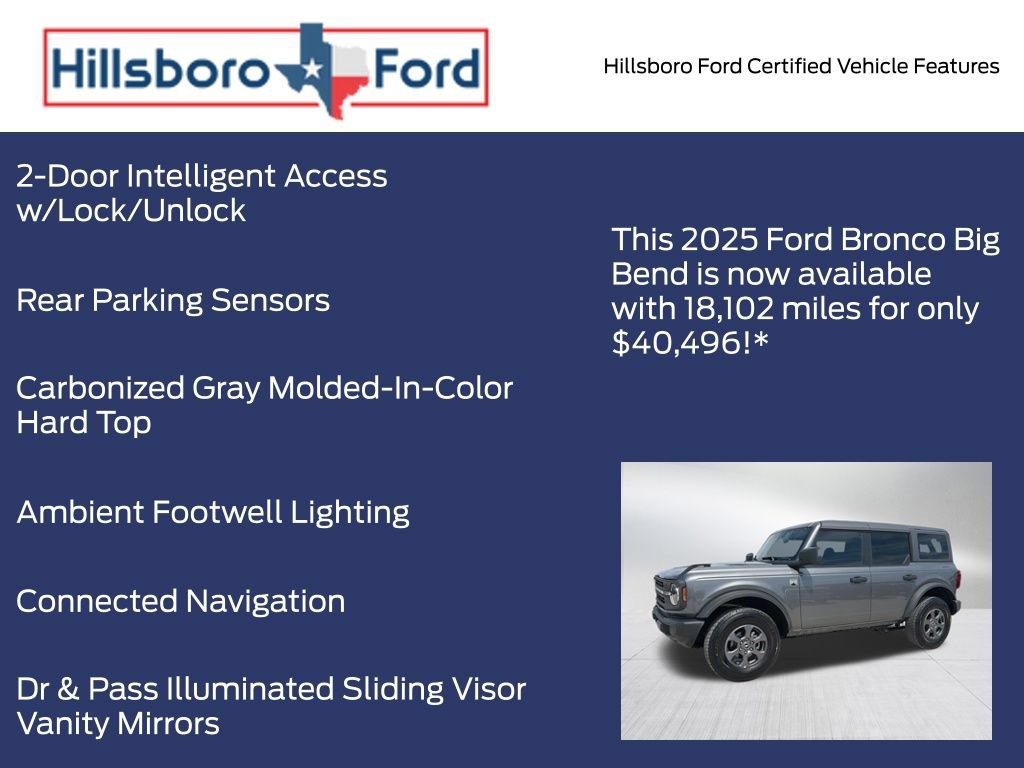 Certified 2025 Ford Bronco Big Bend AWD/4WD image 13