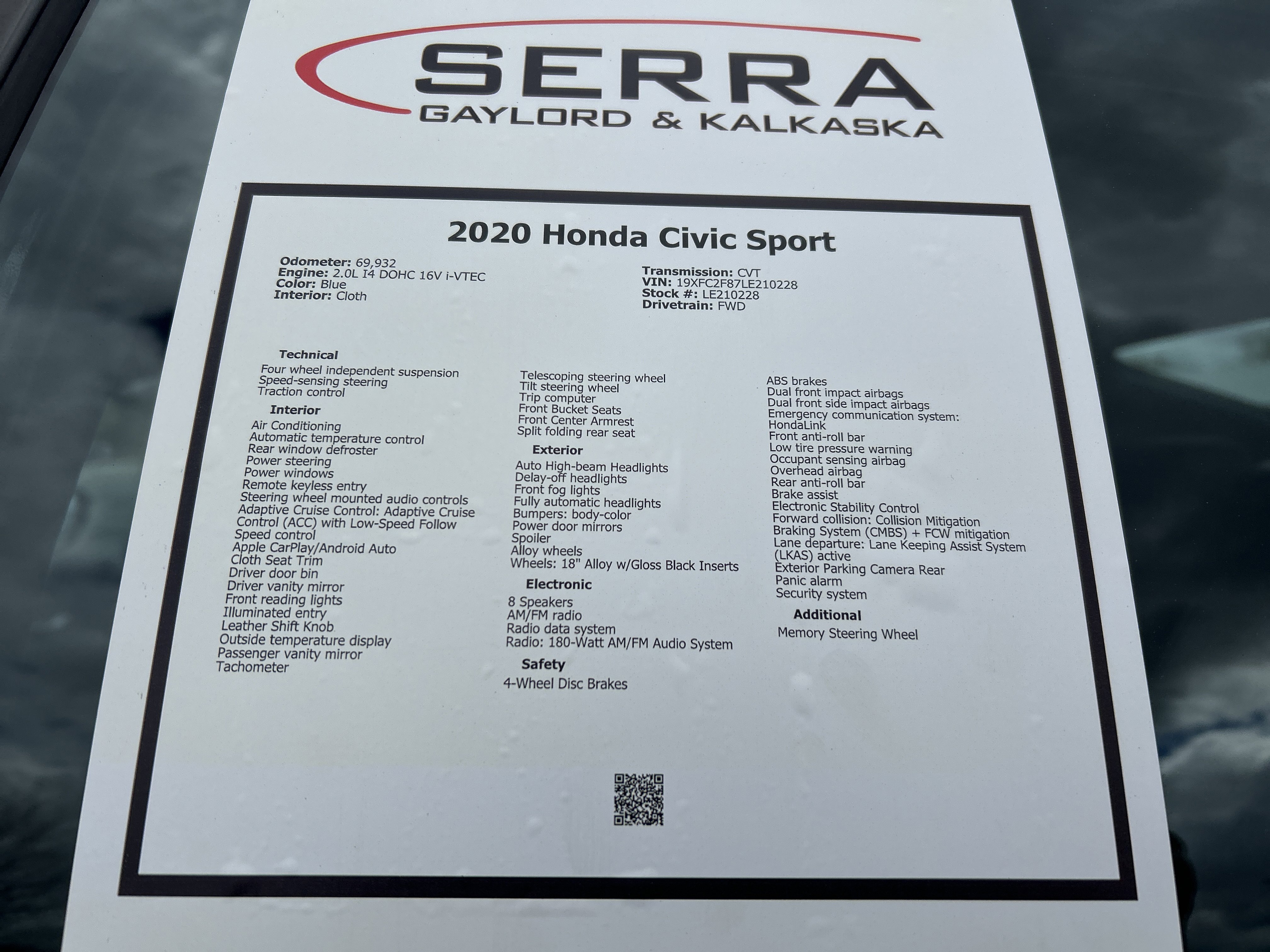 Used 2020 Honda Civic Sport image 26