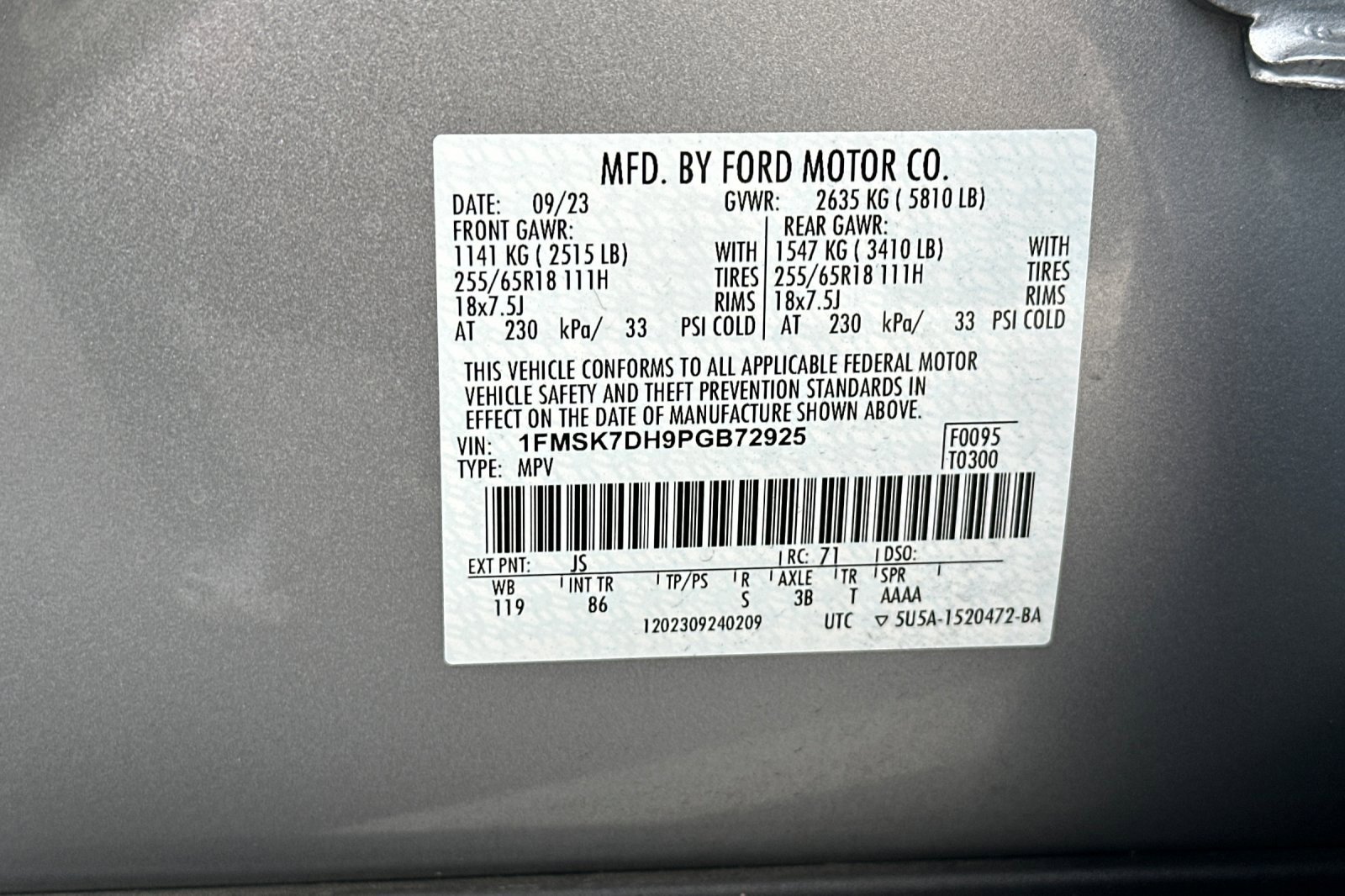 Certified 2023 Ford Explorer XLT image 29