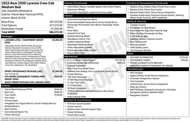 Used 2023 RAM 2500 Laramie AWD/4WD image 36