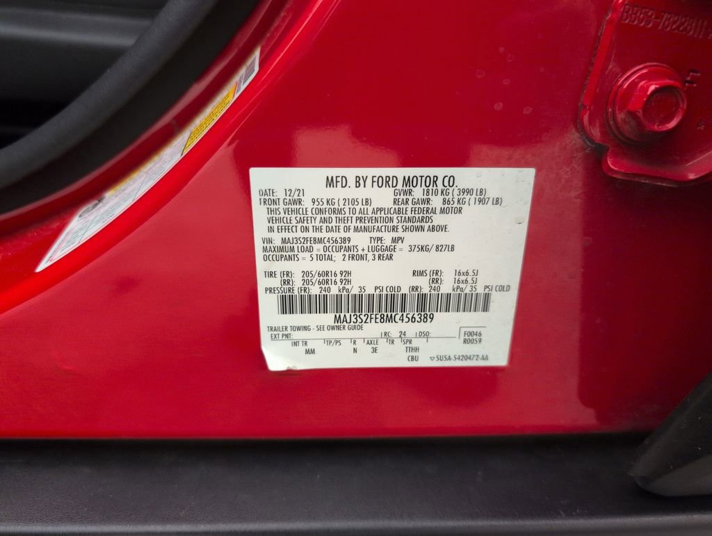 Certified 2021 Ford EcoSport S FWD image 40