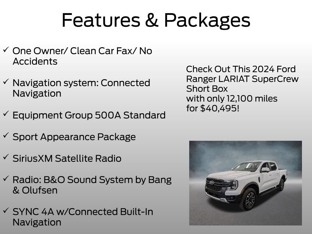 Certified 2024 Ford Ranger Lariat AWD/4WD image 4